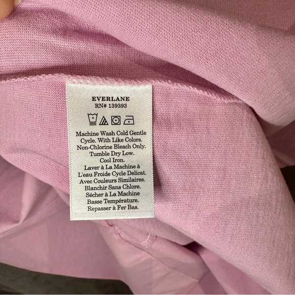 Everlane Polo Dress Organic Cotton Preppy Tenniscore XS Pink/White - Picture 9 of 15